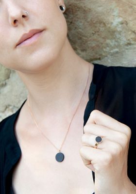 Betonschmuck im Set aus der Studio 4L Manufaktur.