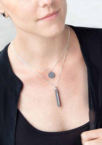 Betonschmuck im Set aus der Studio 4L Manufaktur.