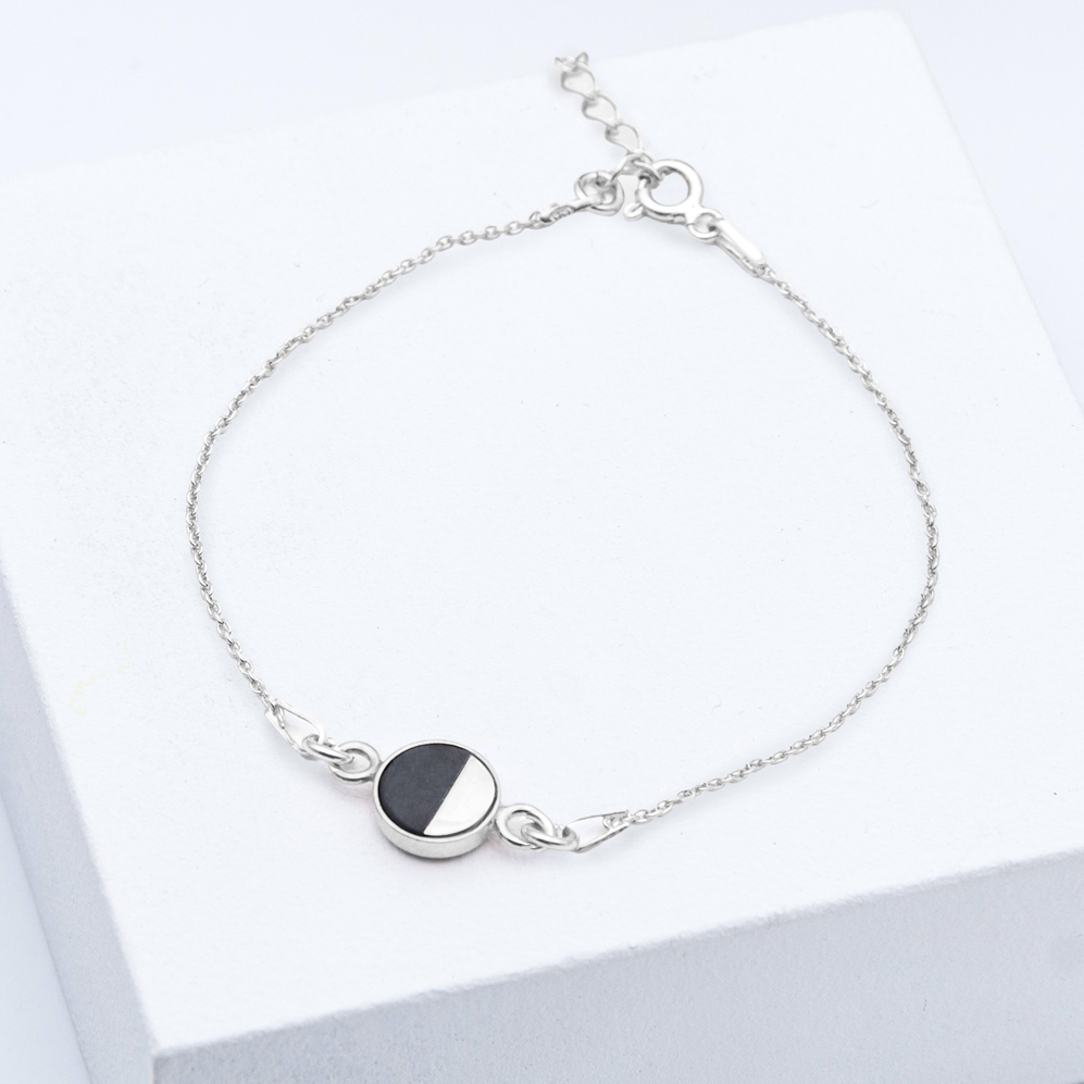 Alternative view of Armband R21 Silber Grau | Schwarz