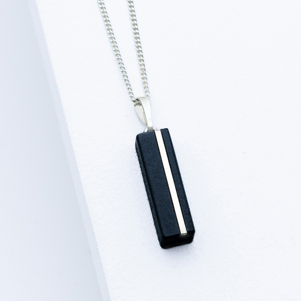 Alternative view of Kette Juliane C1 Silber Grau | Schwarz