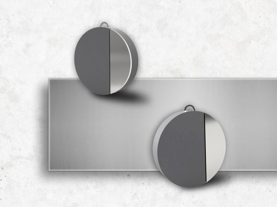 Betonschmuck von Studio 4L. Kette R01 aus der Studio 4L Betonmanufaktur mit Silberinaly.