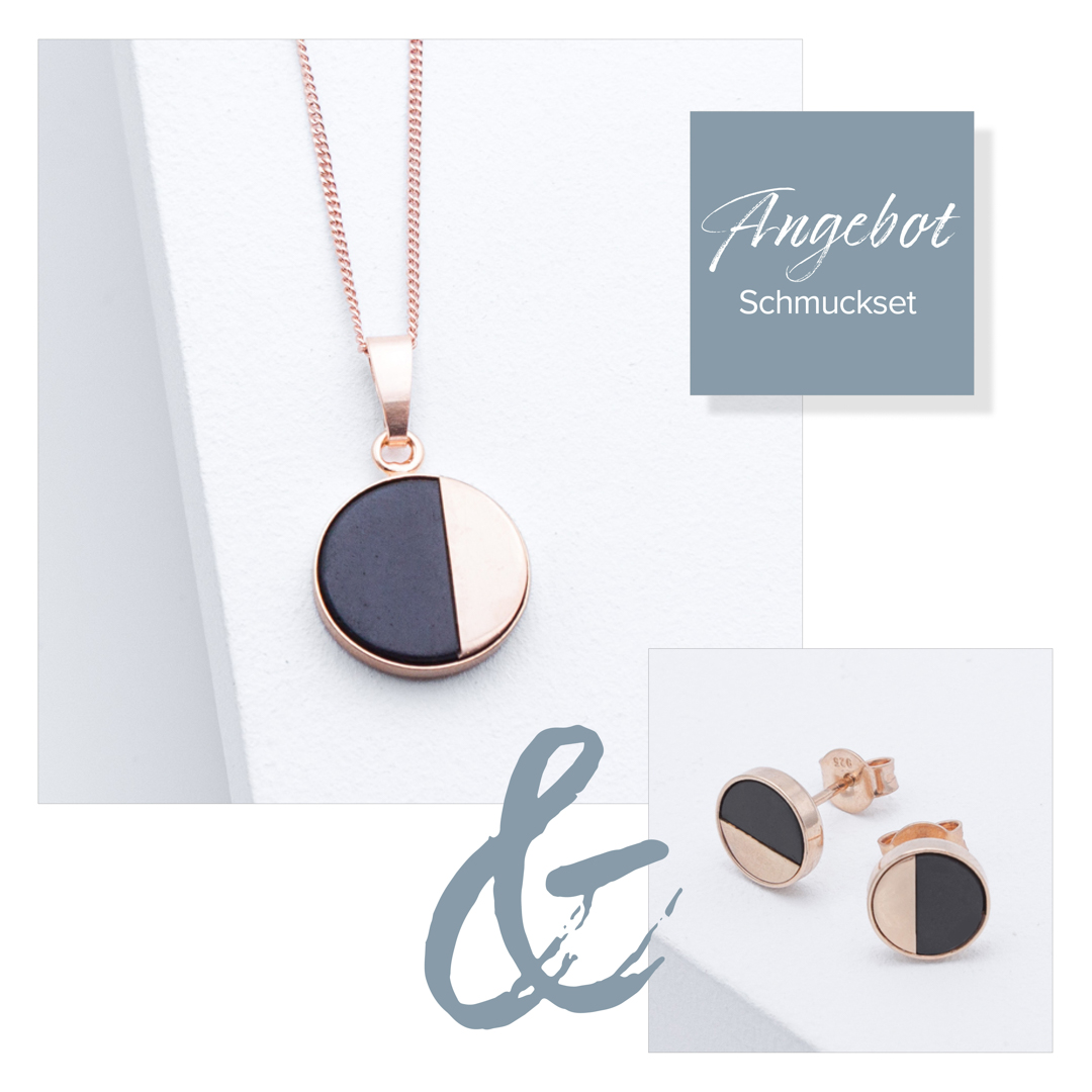 Alternative view of Set R01 in Rosé Grau | Schwarz