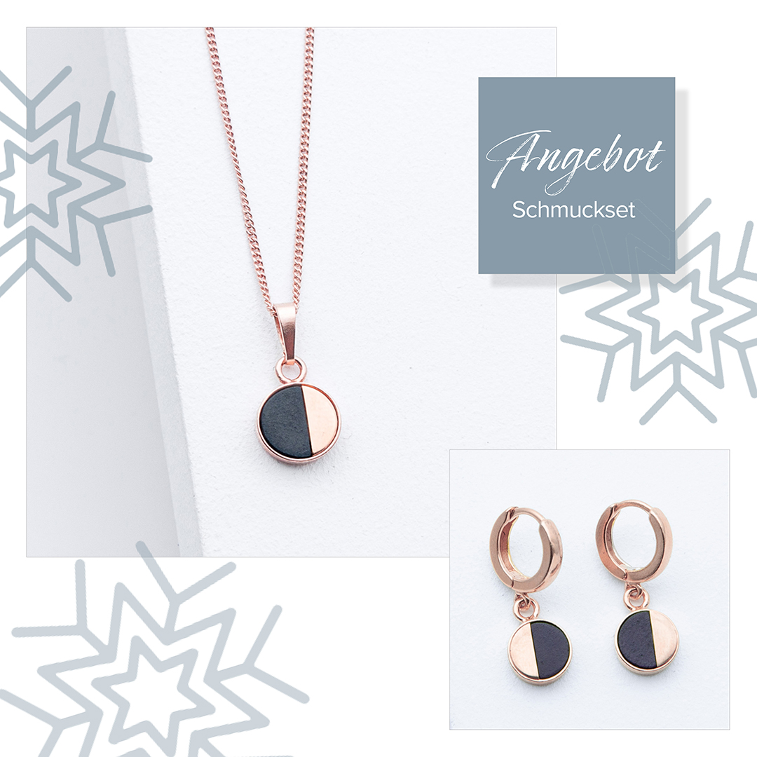 Alternative view of Set R21 in Rosé Grau | Schwarz