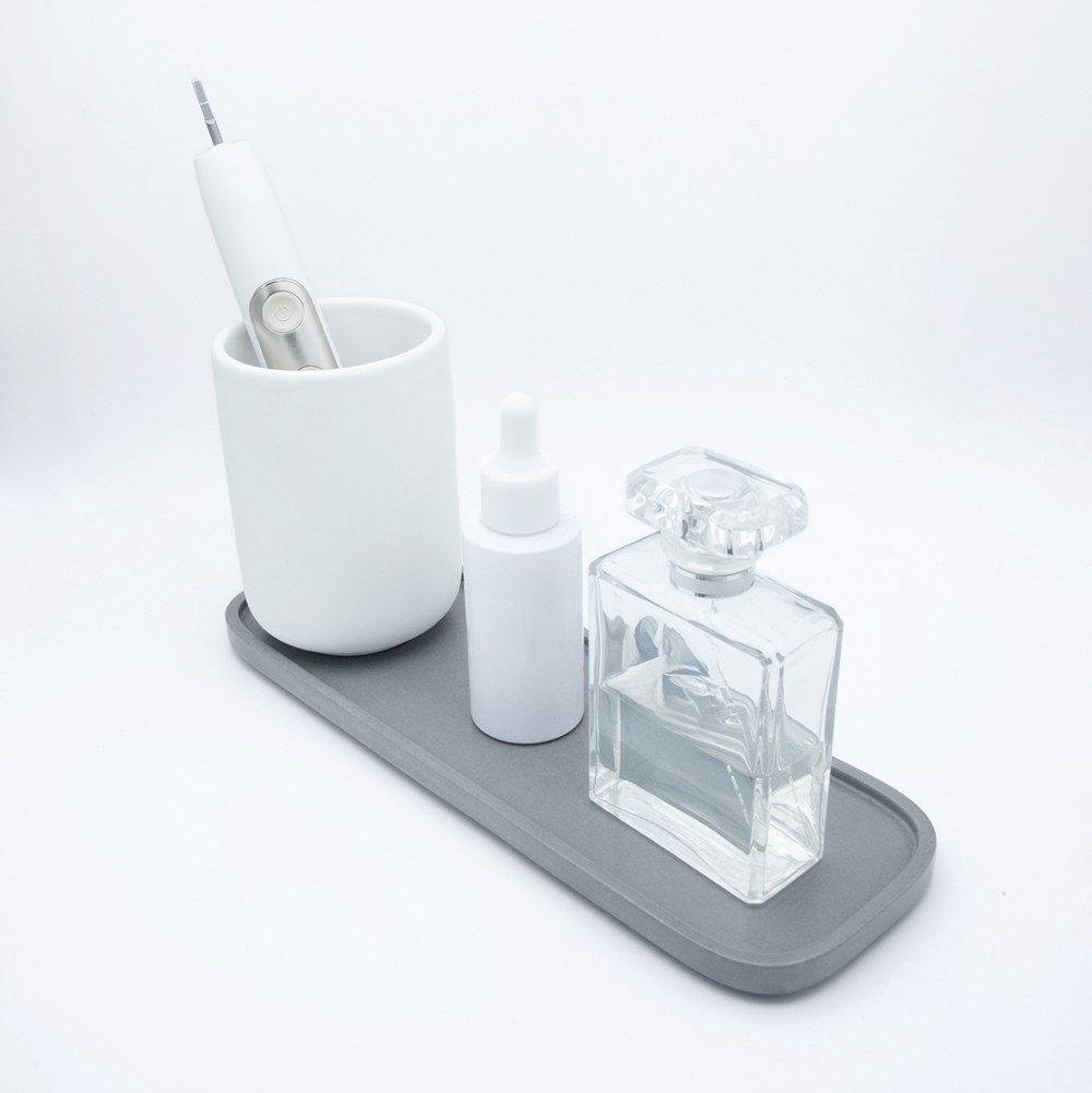 Tablett Ella Weiß | Grau | Schwarz – Bild 5