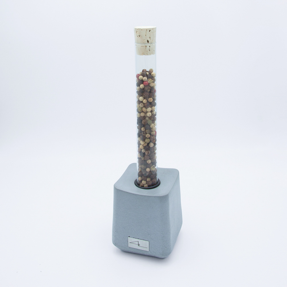 Kerzenständer | Vase | Gewürzhalter Eddy Weiß | Grau | Schwarz – Bild 6